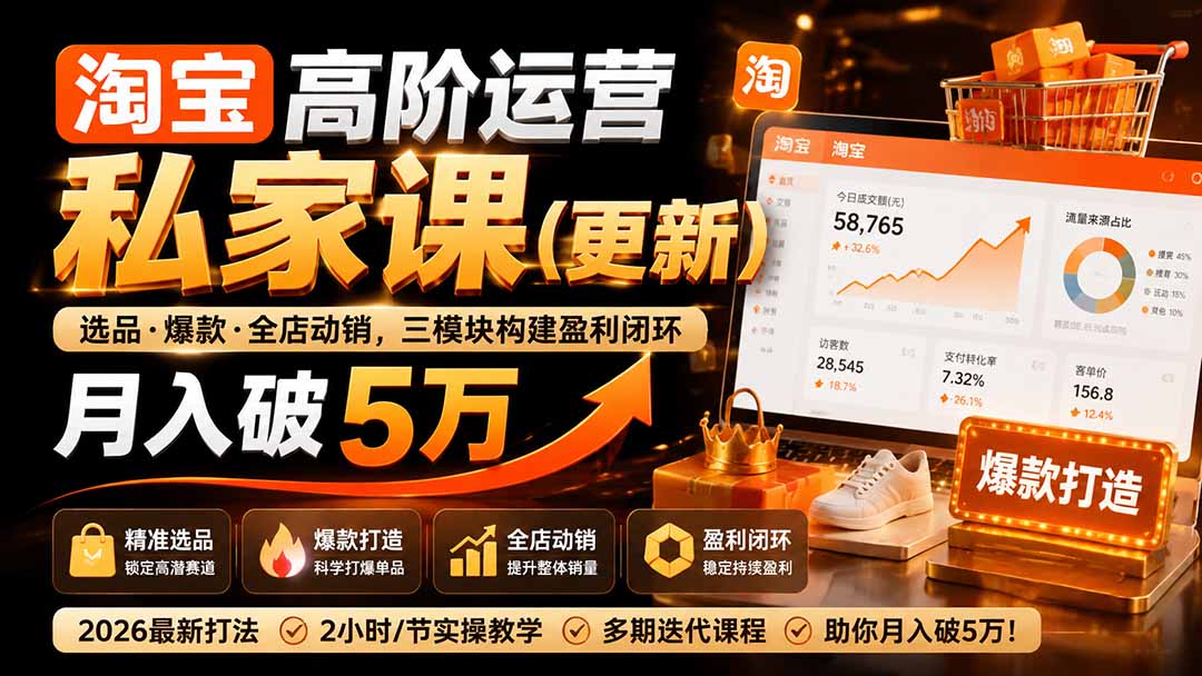淘宝高阶运营私家课(更新26年-网创之家