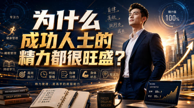 付费文章：为什么成功人士的精力都很旺盛？-网创之家