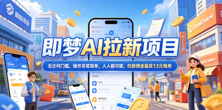 2026年即梦AI拉新项目最新玩法，无任何门槛，操作非常简单，人人都可做，拉新佣金最高13米每单(更新08月07日)-网创之家