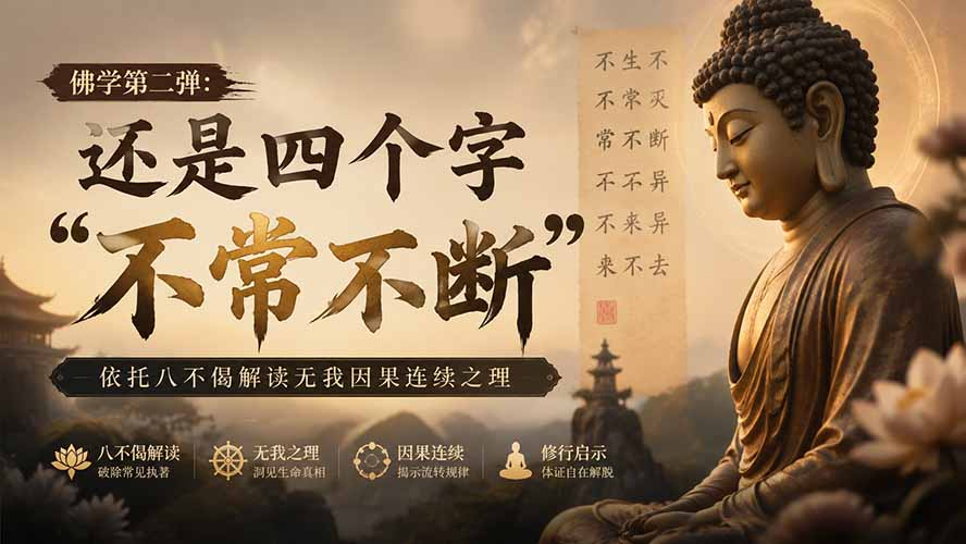 付费文章：佛学第二弹：还是四个字“不常不断”依托八不偈解读无我因果连续之理-网创之家
