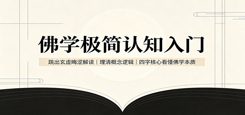 佛学极简认知入门:跳出玄虚晦涩解读,理清概念逻辑,四字核心看懂佛学本质-网创之家