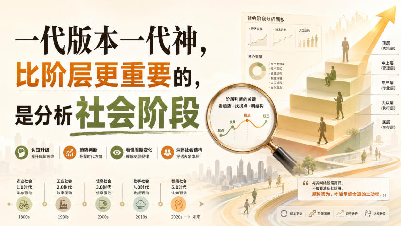 付费文章：一代版本一代神，比阶层更重要的，是分析社会阶段-网创之家
