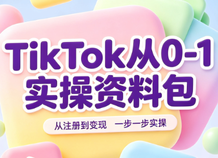 TikTok从0-1实操资料包:养号SOP+爆款公式+投流手册-网创之家