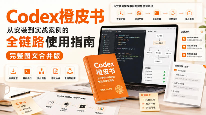 Codex橙皮书,从安装到实战案例的全链路使用指南,完整图文合并版-网创之家