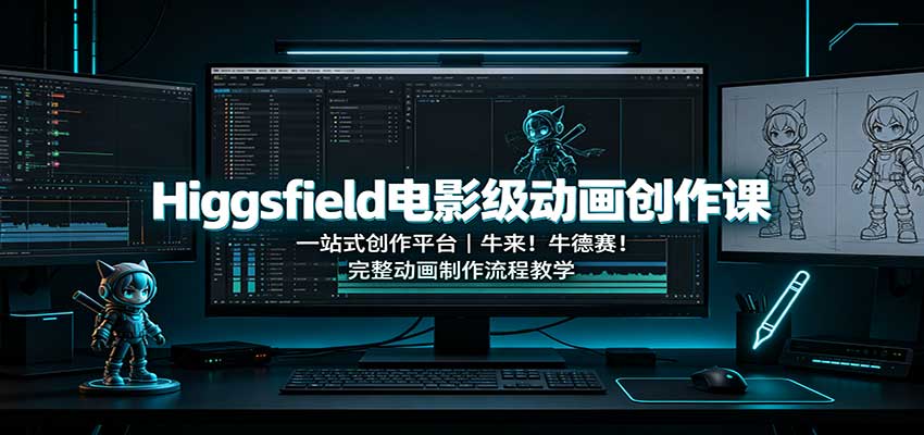 Higgsfield电影级动画创作课:一站式创作平台,牛来!牛德赛!完整动画制作流程教学-网创之家