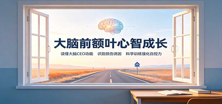大脑前额叶心智成长：读懂大脑CEO功能，识别损伤诱因，科学训练强化自控力-网创之家