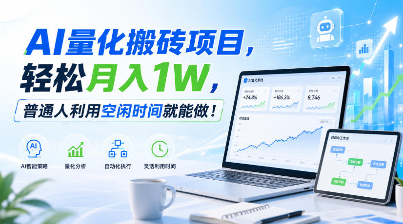 利用AI实现自动量化搬砖,月入万元,任何人都可以做!-网创之家