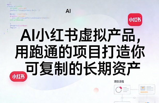 AI小红书虚拟产品,用跑通的项目打造你可复制的长期资产(更新0902)-网创之家
