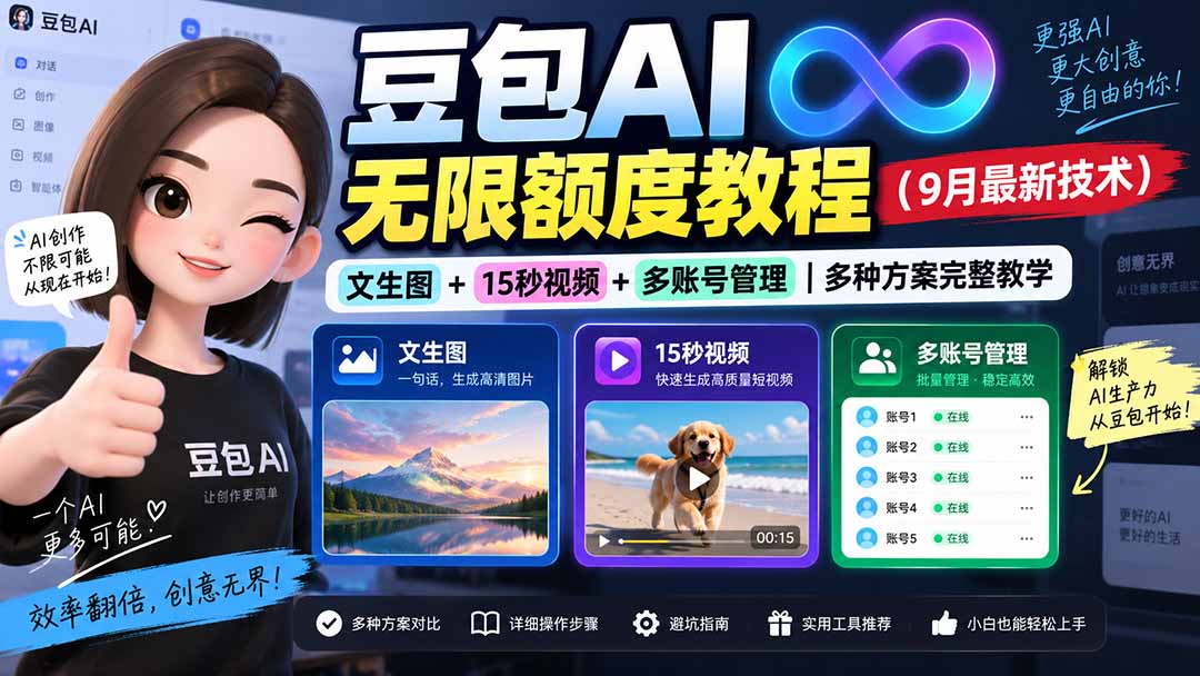 豆包AI无限额度教程(9月最新技术-网创之家