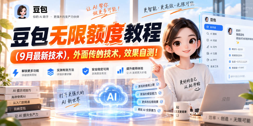 豆包无限额度教程(9月最新技术)，外面传的技术，效果自测！-网创之家