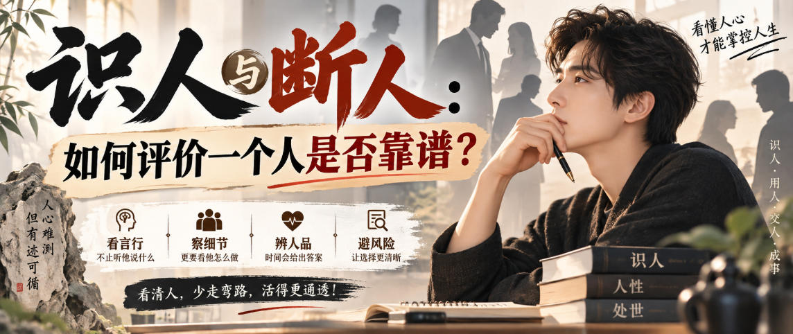 付费文章:识人与断人:如何评价一个人是否靠谱?-网创之家