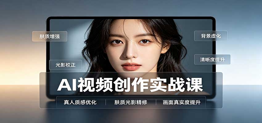AI视频创作实战课:人物面部情绪调试,真人质感优化,提示词模板与变现方向-网创之家