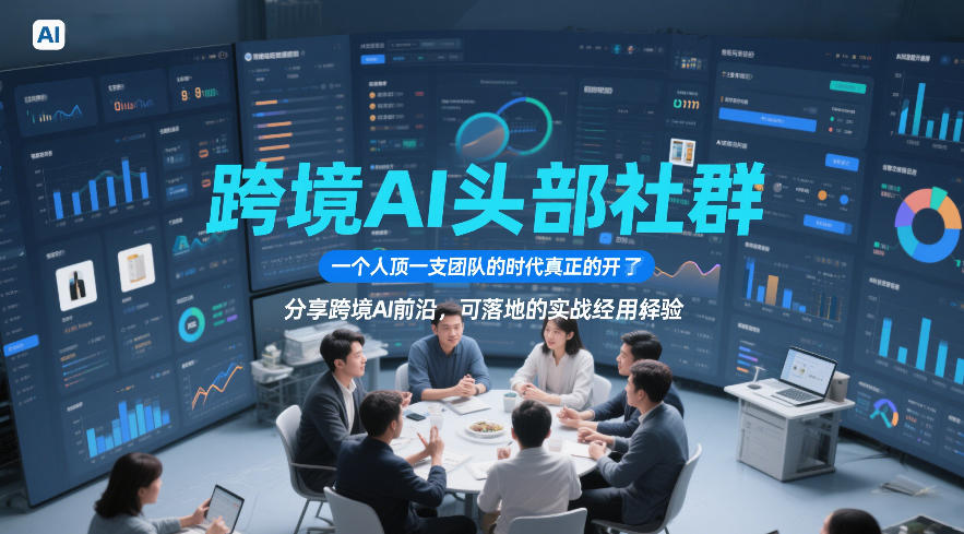 跨境AI头部社群,一个人顶一支团队的时代真正的开始了,分享跨境AI前沿,可落地的实战经验(更新09月11日)-网创之家