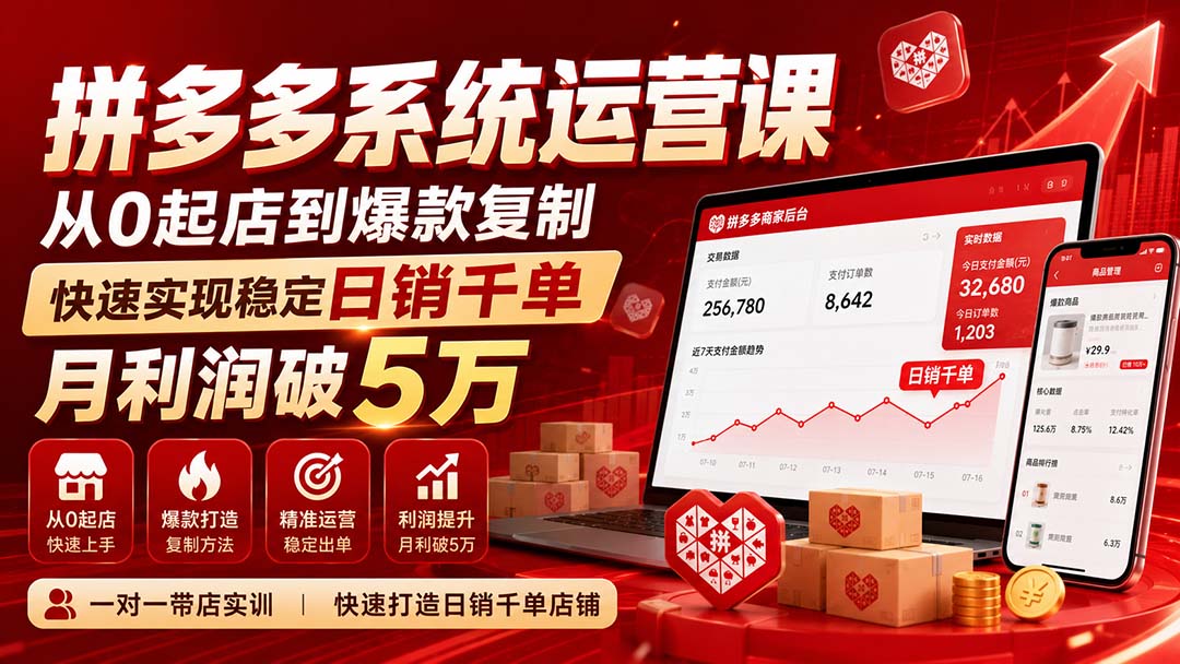 拼多多系统运营课-无水印(更新9月-网创之家