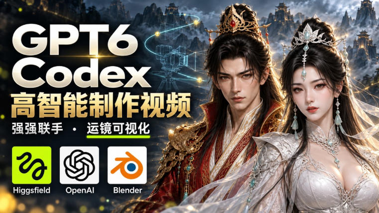 GPT-6 Astra×Codex高智能制作视频！联手Higgsfield，运镜可视化实战-网创之家