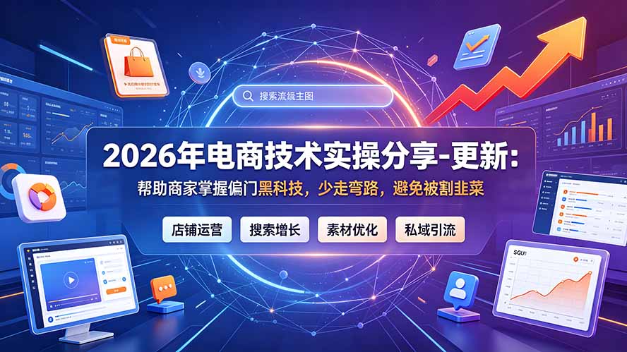 2026年电商技术实操分享-更新9月：帮助商家掌握偏门黑科技，少走弯路，避免被割韭菜-网创之家