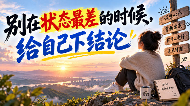 某公众号付费文章：别在状态最差的时候，给自己下结论-网创之家