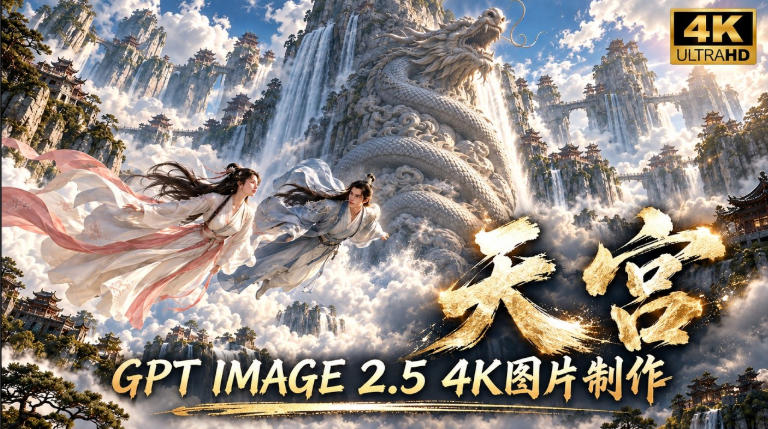 GPT Image 2.5实测！4K到底多清楚？皮肤、手指、修图与天宫场景全面测试-网创之家