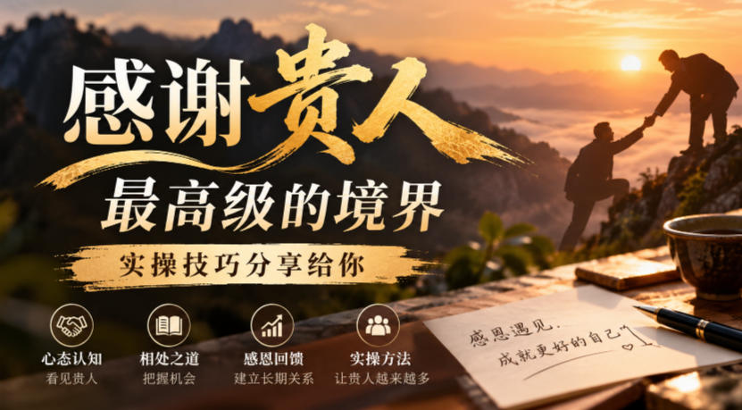 某公众号付费文章：感谢贵人最高级的境界，实操技巧分享给你-网创之家