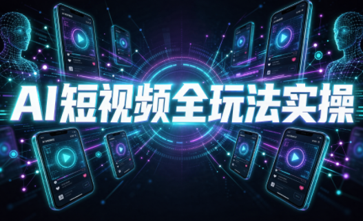 AI短视频全玩法实操(剪辑+带货+数字人+漫剧+短剧)-网创之家