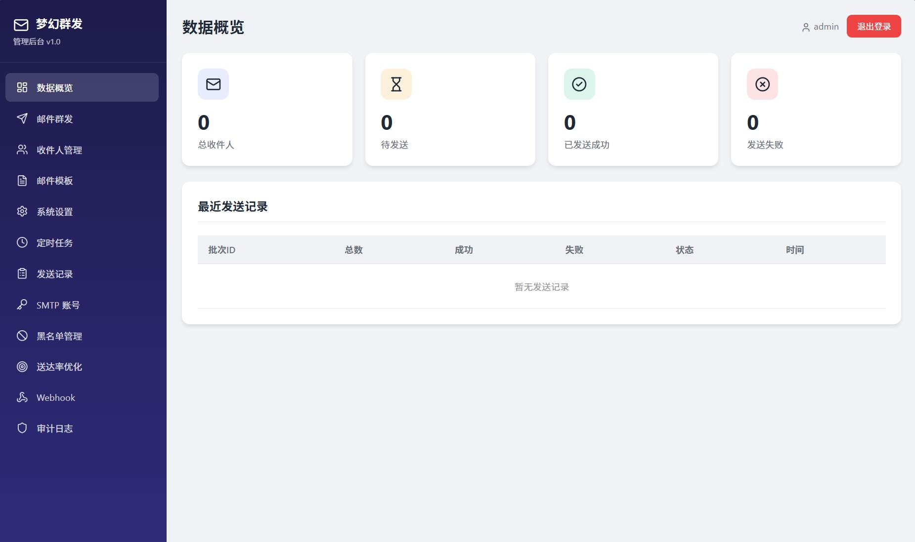 最新梦幻邮件群发系统1.0定时邮件-网创之家