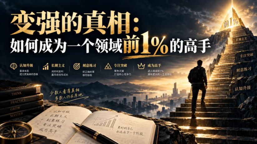 付费文章：变强的真相：如何成为一个领域前1%的高手-网创之家