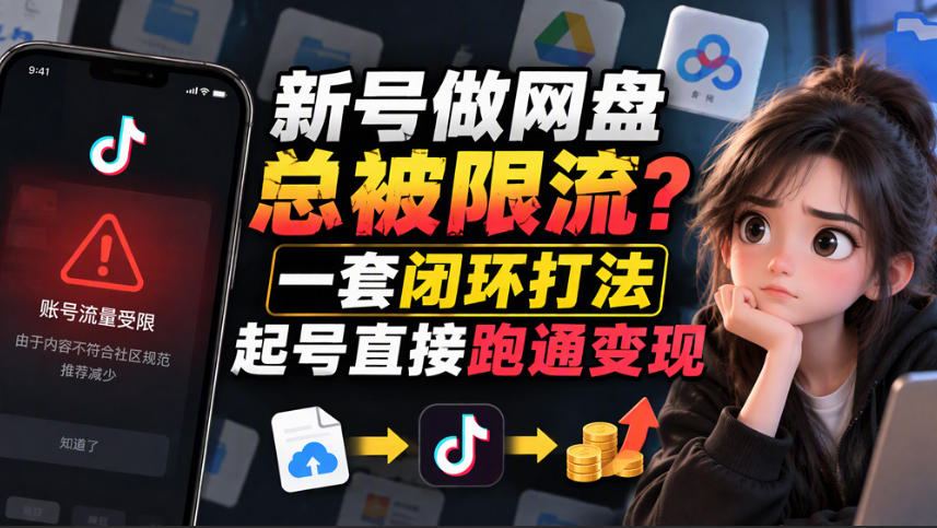 小白新号过限流：别发链先养号，12步SOP直接抄-网创之家