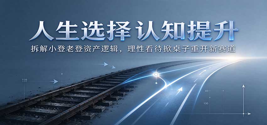 人生选择认知提升：拆解小登老登资产逻辑，理性看待掀桌子重开新赛道-网创之家