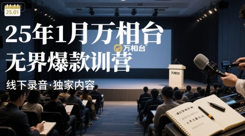 25年1月万相台无界爆款特训营线下录音-网创之家
