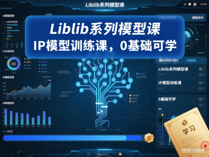 Liblib系列模型课，IP模型训练课，0基础可学-网创之家