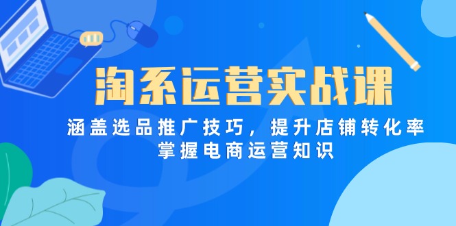 淘系运营实战课，涵盖选品推广技巧，提升店铺转化率，掌握电商运营知识-网创之家