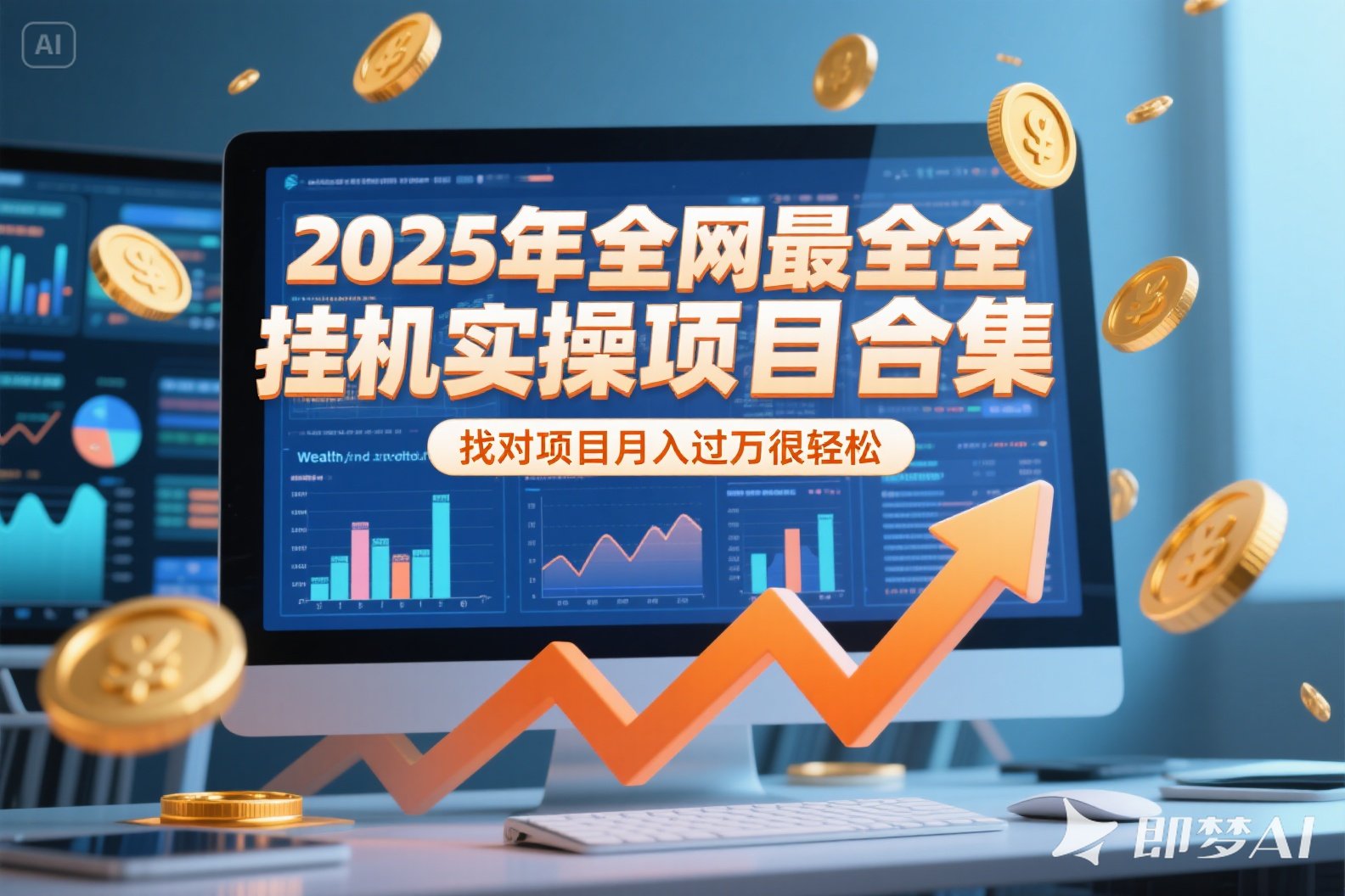 2025年挂机实操项目实操演练,挂机类型,AI直播类型,轻资产创业类型...-网创之家