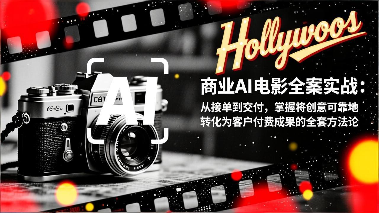 商业AI电影全案实战：从接单到交付，掌握将创意可靠地转化为客户付费成果的全套方法论-网创之家