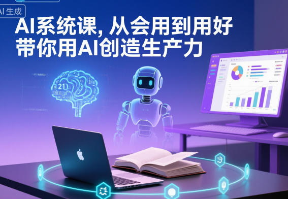 AI系统课,从会用到用好,带你用AI创造生产力-网创之家