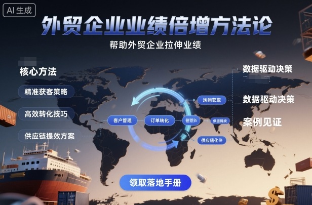 外贸企业业绩倍增方法论，帮助外贸企业拉伸业绩-网创之家