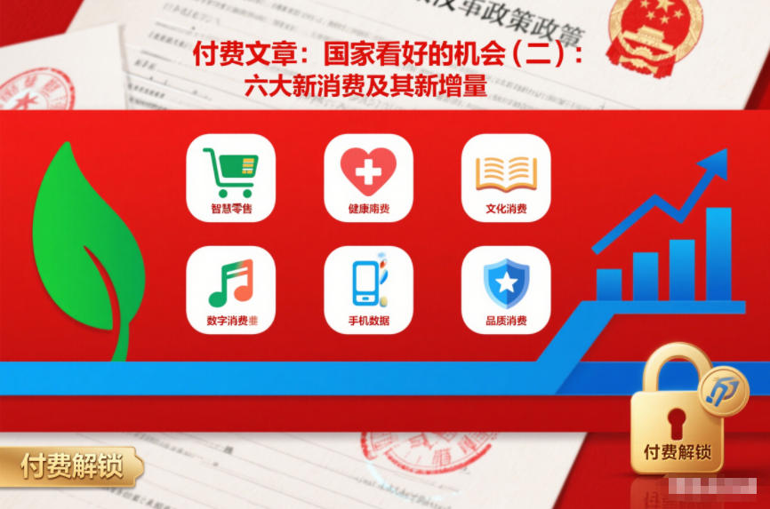 付费文章：国家看好的机会(二)：六大新消费及其新增量-网创之家