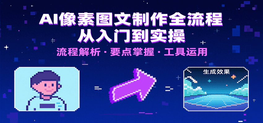 AI像素图文制作全流程:内容要点、文案选择及所用工具,助你快速入局-网创之家