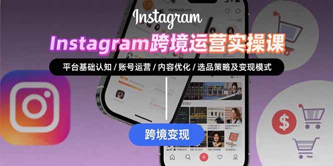 Instagram跨境运营实战：平台认知/账号运营/内容优化/选品策略及变现模式-网创之家