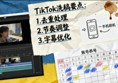 TikTok洗稿剪辑全流程课-网创之家