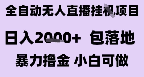 最新全自动抖音无人直播挂G项目,日入2k+ 包落地暴力撸金,小白可做【揭秘】-网创之家