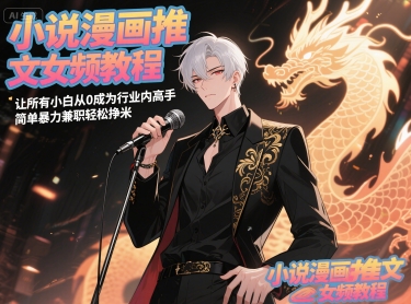 小说漫画推文女频教程，让所有小白从0成为行业内高手，简单暴力兼职轻松挣米-网创之家