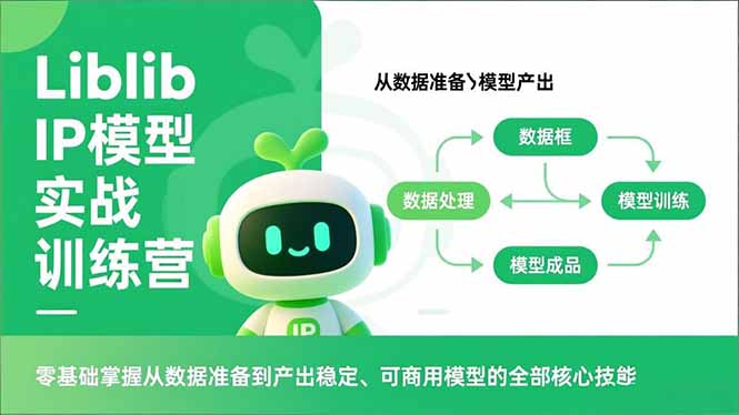 Liblib IP模型实战训练营，零基础掌握从数据准备到产出稳定、可商用模型的全部核心技能-网创之家