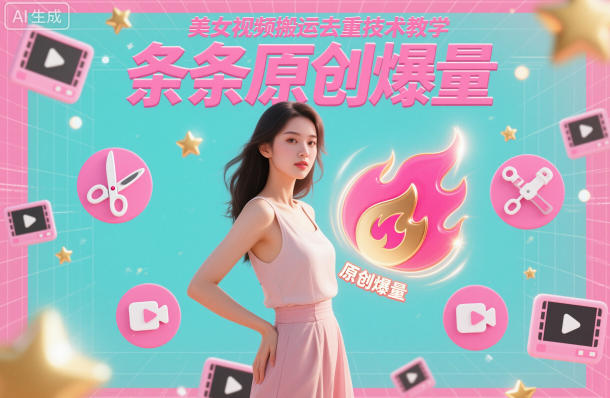 美女视频搬运去重技术教学，条条原创爆量-网创之家
