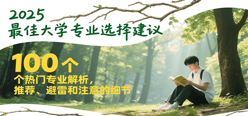 2025最佳大学专业选择建议，100个热门专业解析，推荐、避雷和注意的细节-网创之家