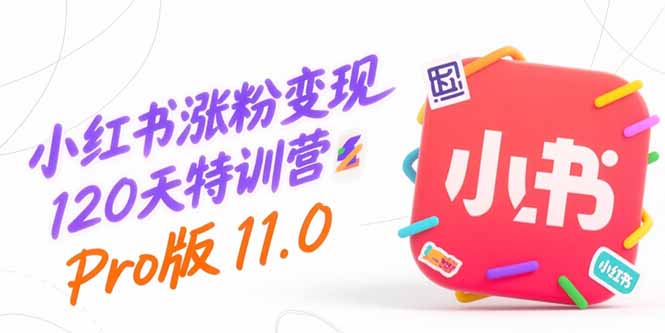 小红书涨粉变现120天特训营Pro版11.0：从0到1掌握平台运营,内容制作和变现-网创之家