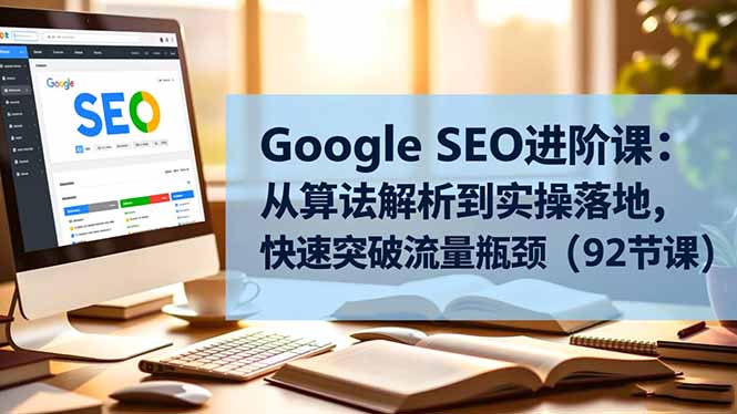 Google SEO进阶课：从算法解析到实操落地，快速突破流量瓶颈(92节课-网创之家