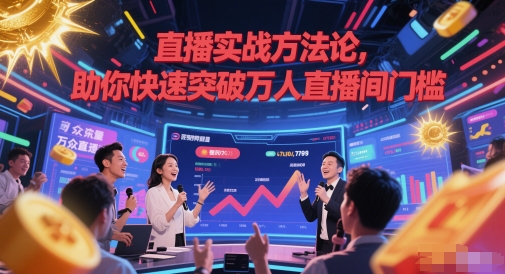 直播实战方法论，助你快速突破万人直播间门槛-网创之家