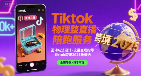 Tiktok物理整蛊直播陪跑服务-tiktok跨境2025-网创之家