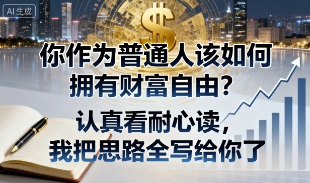 付费文章：你作为普通人该如何拥有财富自由？认真看耐心读，我把思路全写给你了-网创之家