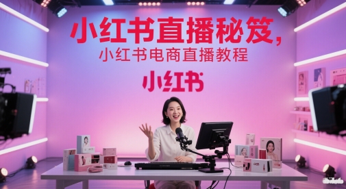 小红书直播秘笈，小红书电商直播教程-网创之家